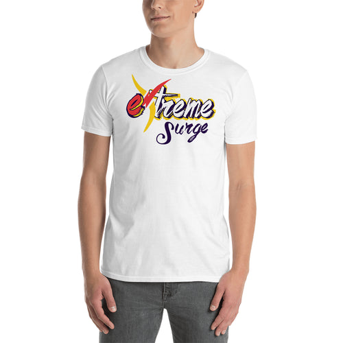 Extreme Surge T shirt Weight Lifting T shirt Gym T shirt White Short Sleeve Cotton T shirt for men