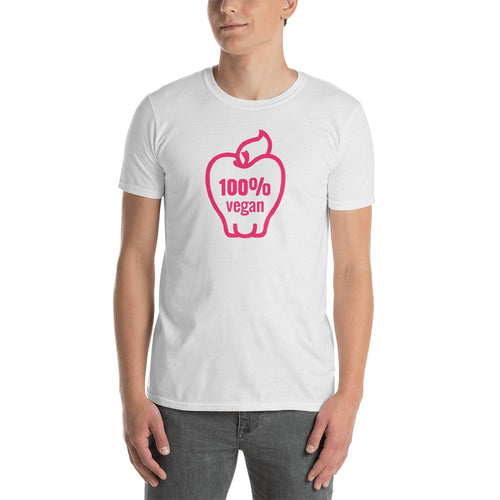 100% Vegan T Shirt Vegan Man White for Men - Dafakar