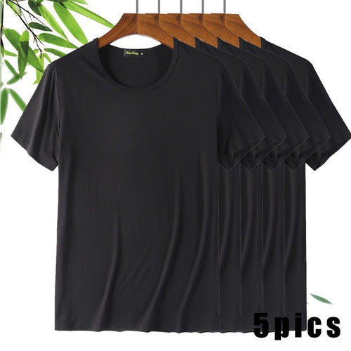 Pack of 5 black cotton t shirt for men very soft and lightweight