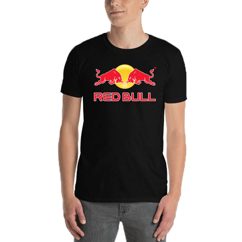 Red Bull T shirt Red bull Logo T shirt Black Half Sleeve Cotton T shirt for men