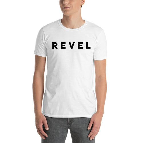 Revel T shirt White Revel Logo T shirt Branded T shirt for Men