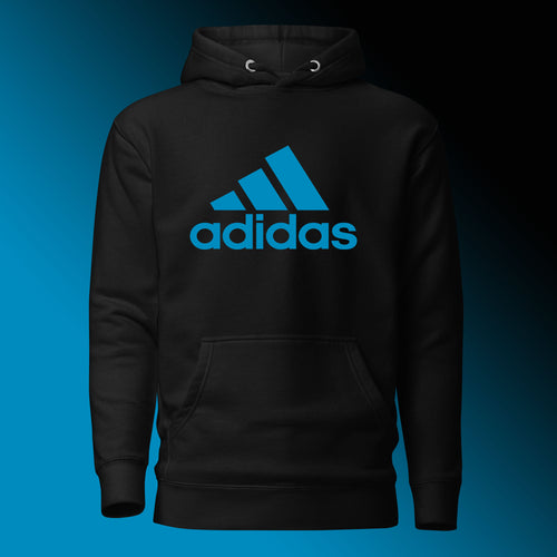 Stylish Adidas Blue Logo Hoodie for Boys and Girls
