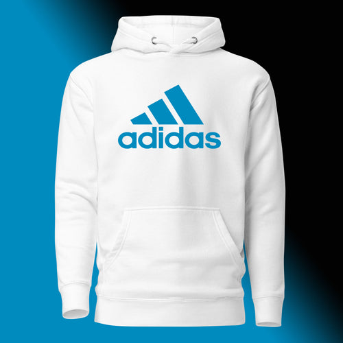 Stylish Adidas Blue Logo Hoodie for Boys and Girls