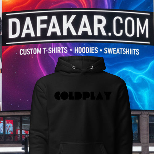 Coldplay Logo Flees Pullover Hoodie