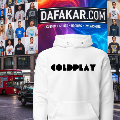 Coldplay Logo Flees Pullover Hoodie
