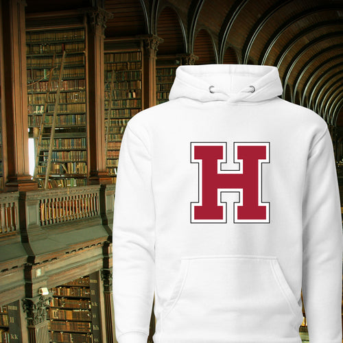 Harvard University H Printed Flees Hoodie For Men and Women