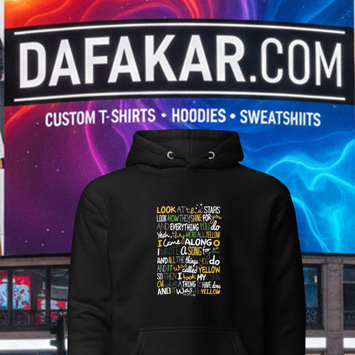 Look at the Stars Coldplay song Hoodie For Boys and Girls