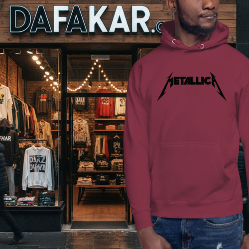 Metallica Black Logo Flees Pullover Hoodie