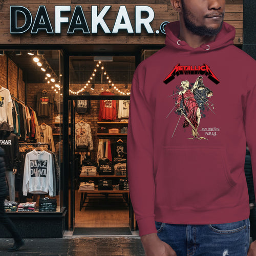 Metallica Rock Band And Justice for All Unisex Hoodie