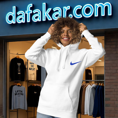 Stylish Nike Blue swoosh Hoodie for Boys and Girls