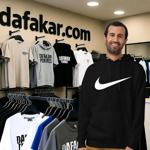 Nike logo White Swoosh Hoodie for Men and Women