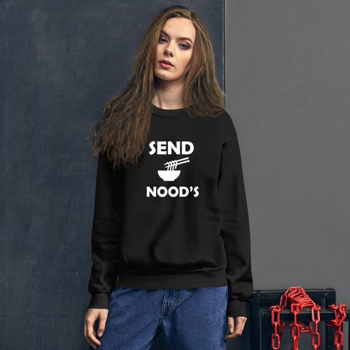 Send Noods Sweatshirt Funny Food Sweatshirt for Men and Women