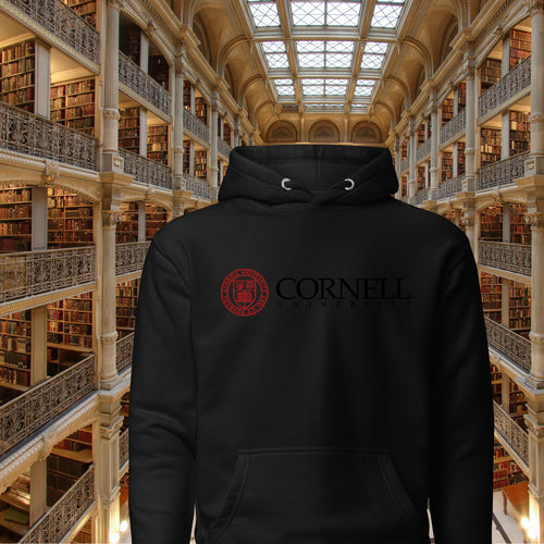 University of Cornell IVY logo Flees Unisex Hoodie