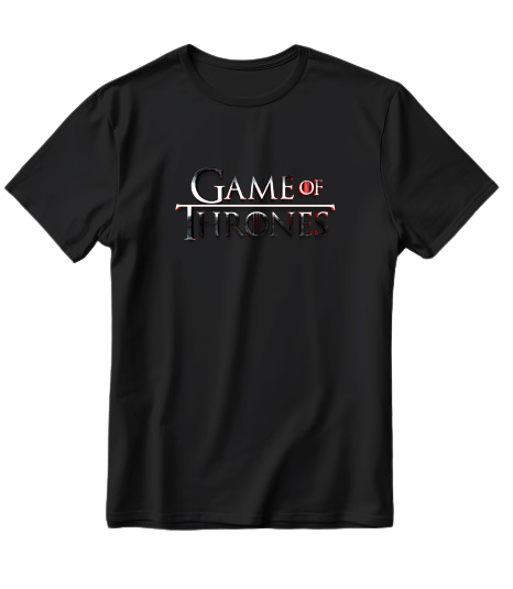 Game of Thrones Title logo printed t shirt