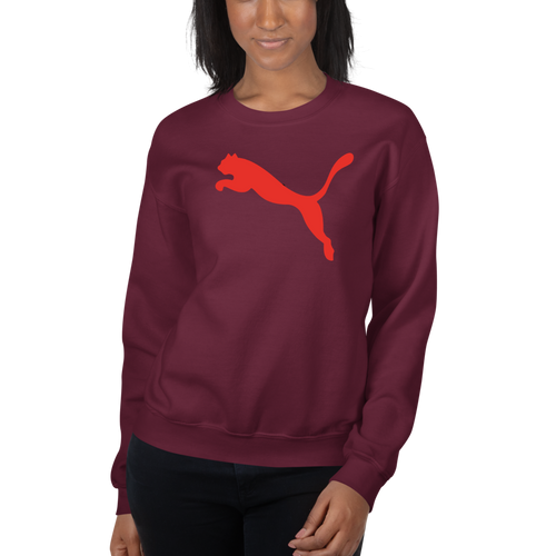 Puma Logo Red Sweatshirt for Men and Women