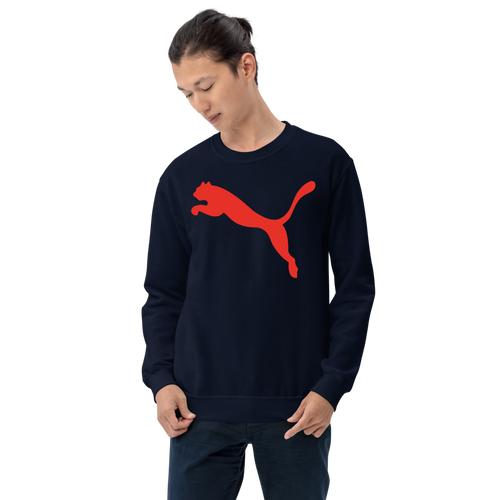 Puma Logo Red Sweatshirt for Men and Women