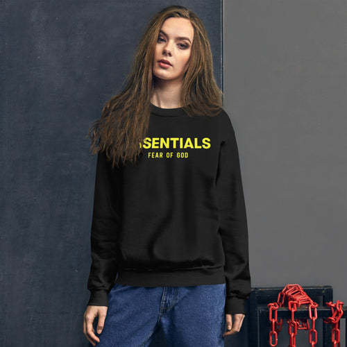 Essentials Fear of God Yellow printed Sweatshirt for Boys and Girls