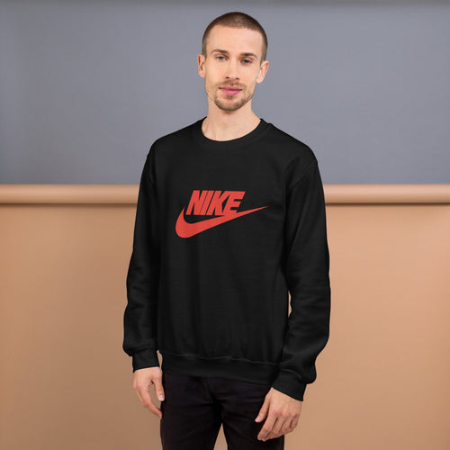 Nike Red Logo Sweatshirt for Men and Women