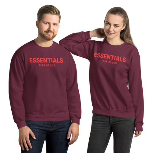 Fear of God Essentials Sweatshirt in Navy Black Grey and Maroon