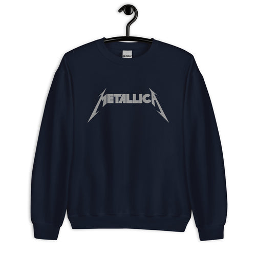 Metallica Rock Band Grey Logo Sweatshirt for Men and Women