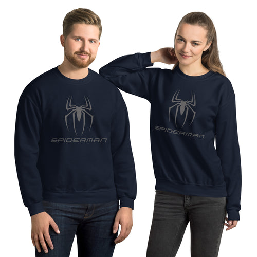 Black Spider Printed Spiderman T Shirt for Men and Women