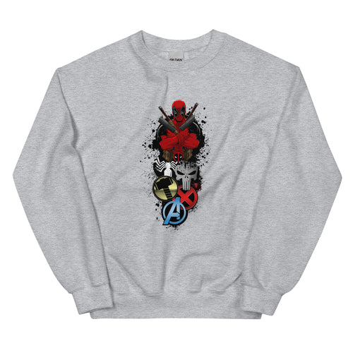 Marvel Deadpool Sweatshirt in Black Color for Men and Women