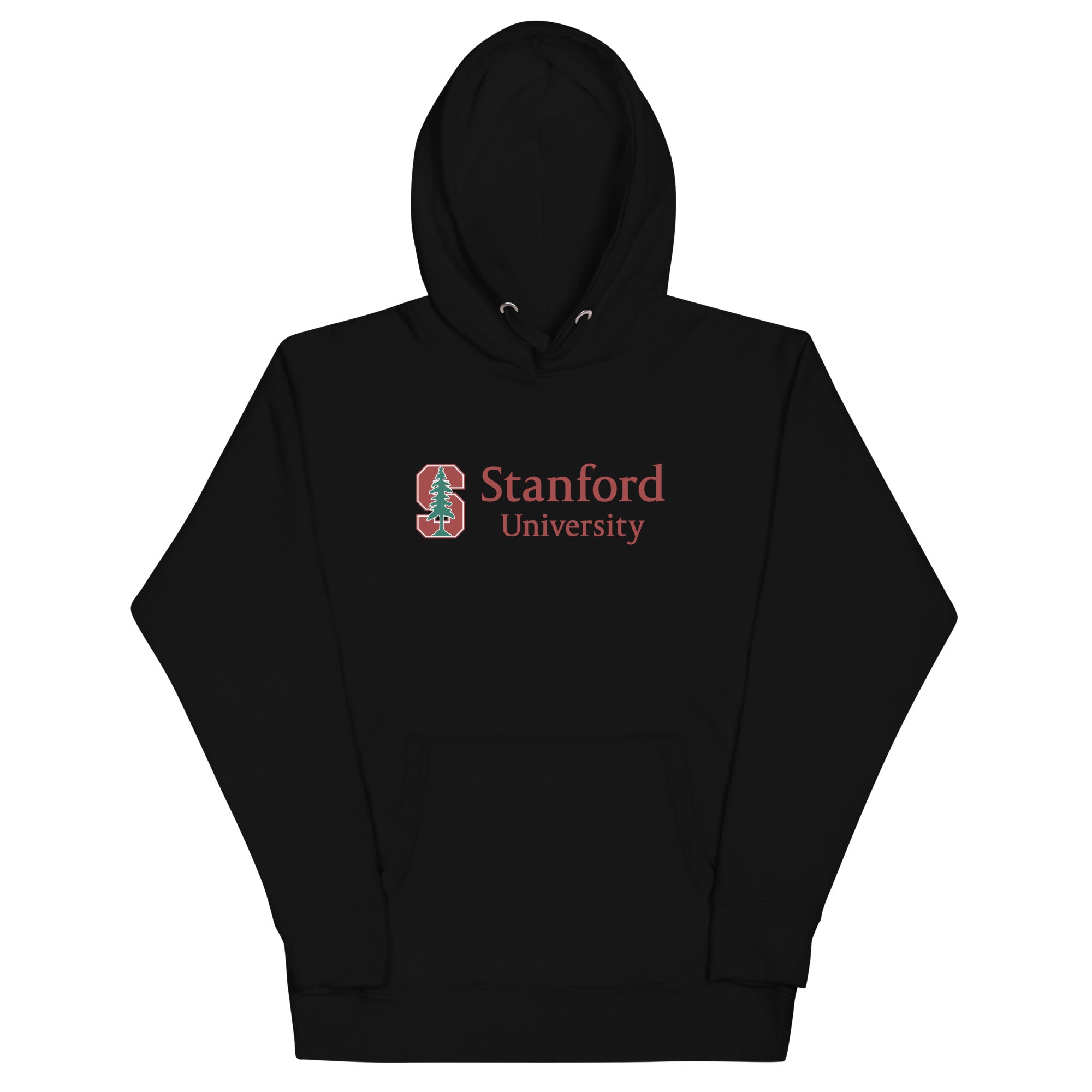 Stanford University logo printed black navy and grey Hoodie for