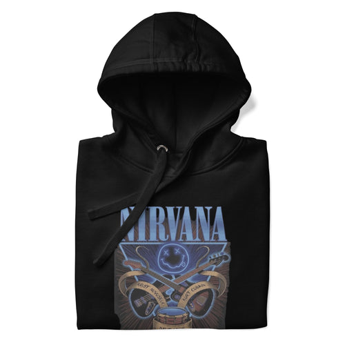 Music Band Nirvana Blue Design Hoodie for Men and Women