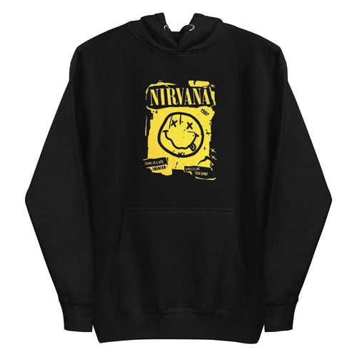 Yellow Smile Face Nirvana Hoodie for Men and Women