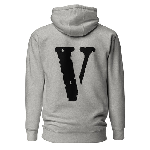 Black Vlone Logo Front and Back Hoodie for Boys and Girls