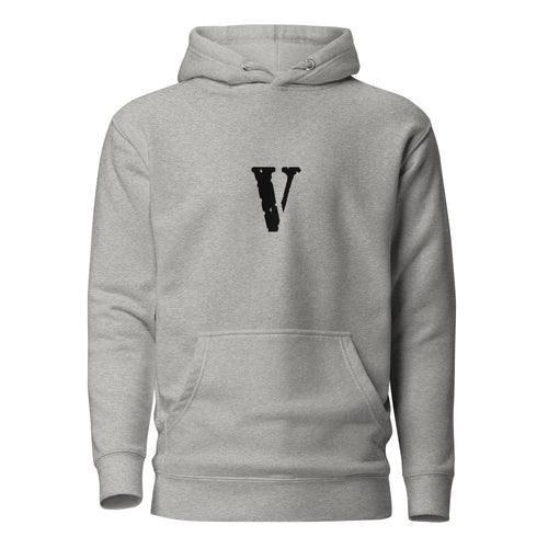 Black Vlone Logo Front and Back Hoodie for Boys and Girls