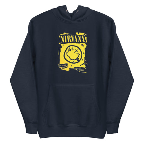 Yellow Smile Face Nirvana Hoodie for Men and Women