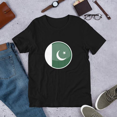 Jashan e Azadi t shirt round Pakistani flag men and women