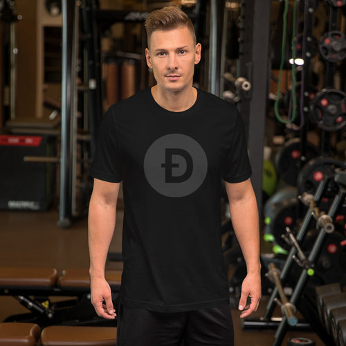Dogecoin Cryptocurrency logo printed t shirt