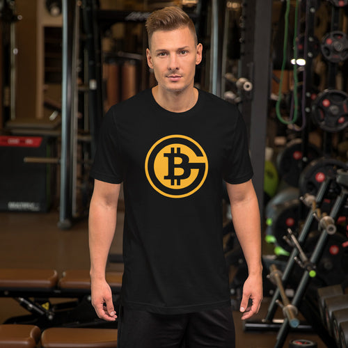 Bitcoin BTC Cryptocurrency t shirt for men