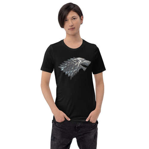 Direwolf of Game of Thrones printed t shirt