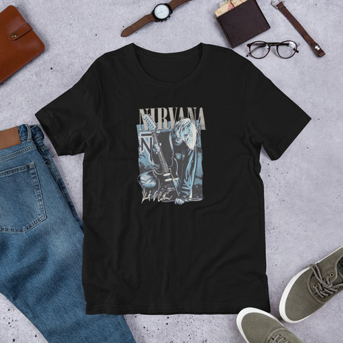 Vintage Kurt Cobain Band Member Nirvana T Shirt for Men and Women