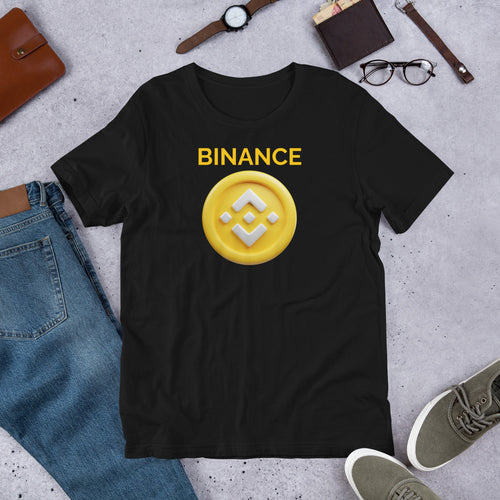 Logo of Binance Exchange Printed T Shirt for Men and Women