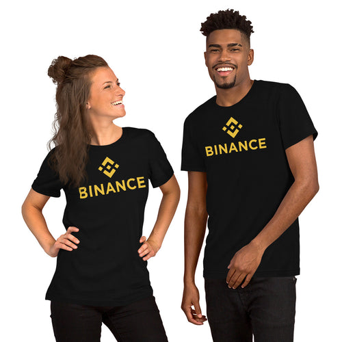 Binance Logo Printed Cotton Half Sleeve T Shirt for Men and Women