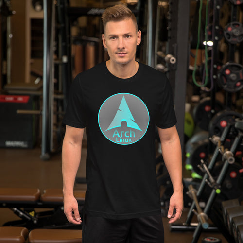 Arch Linux Logo Printed Cotton T Shirt For Men and Women