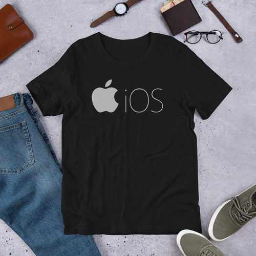 Apple IOS Logo Printed T Shirt for Apple apps Lovers