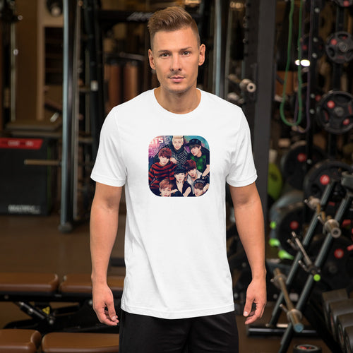 Creative Design BTS colorful printed t shirt for men