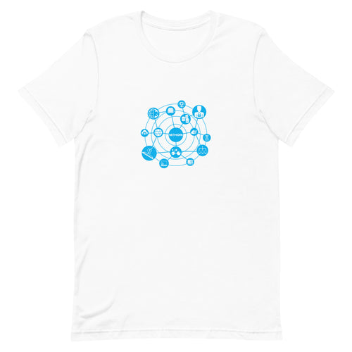 Computer network printed t shirt