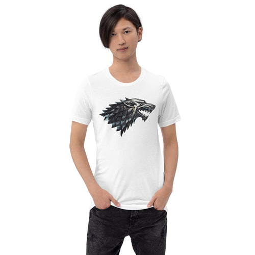 Direwolf of Game of Thrones printed t shirt