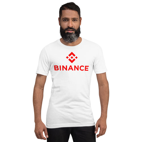 Red Color Binance Exchange Logo T Shirt For Men and Women