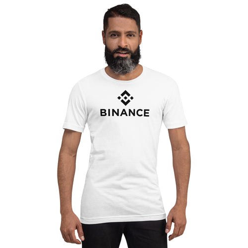 Binance Black Logo Printed Cotton T Shirt for Men and Women