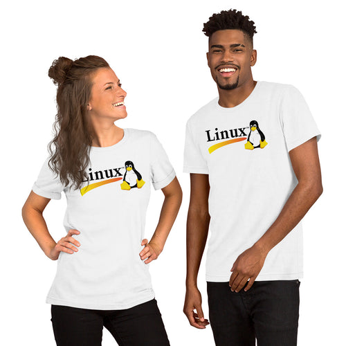 Linux Operating System Penguin t shirt for Men and Women