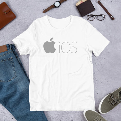 Apple IOS Logo Printed T Shirt for Apple apps Lovers