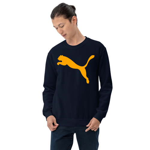 Pullover Puma Yellow logo Sweatshirt for Boys and Girls