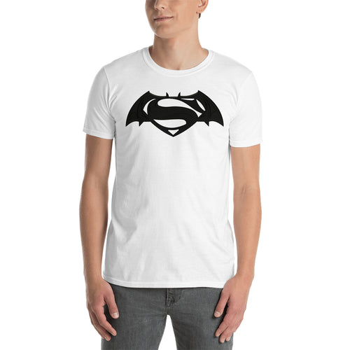 Batman Logo T shirt Batman Vs Superman T shirt Cotton White Short-Sleeve T shirt for men